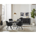Rennes Round Table Black and Gunmetal