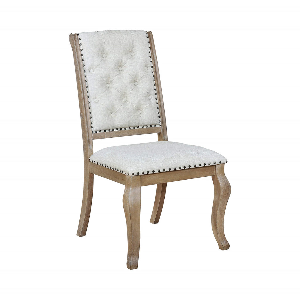 Coaster Home Furnishings Brockway Upholstered Dining Chair Barley Brown (Set of 2)
