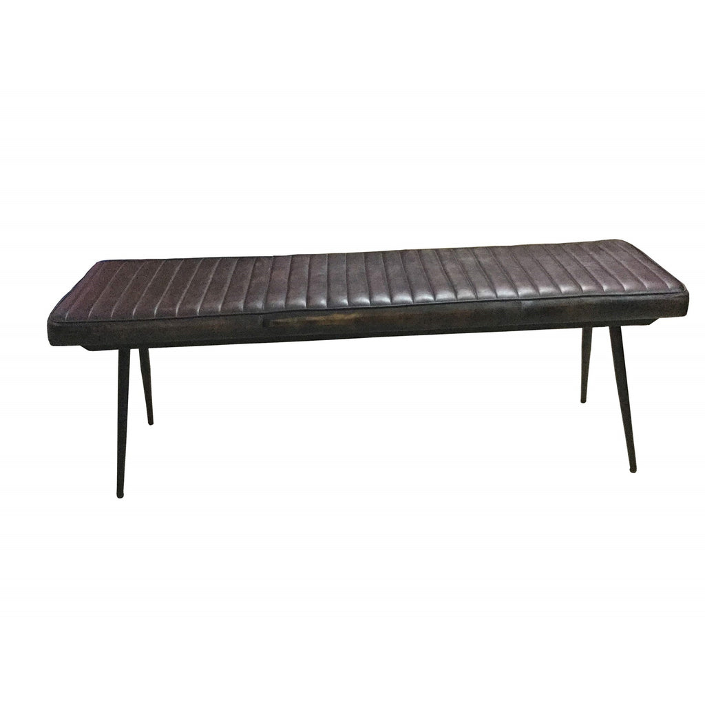 Coaster Home Furnishings Partridge Cushion Espresso And Black Bench (110653)