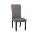 Hubbard Upholstered Side Chairs Charcoal (Set of 2)
