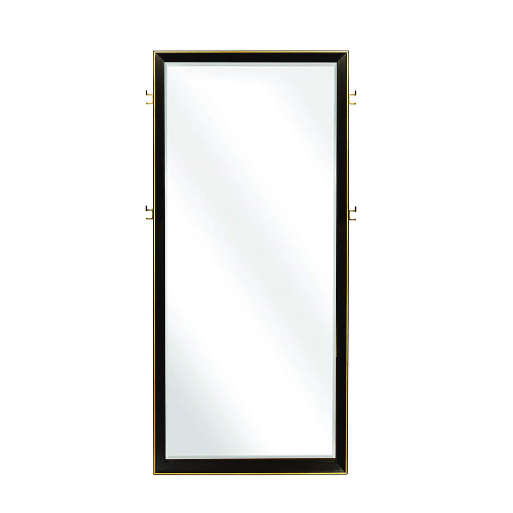 Coaster 215720 Ingerson Floor Mirror, Smoked Peppercorn