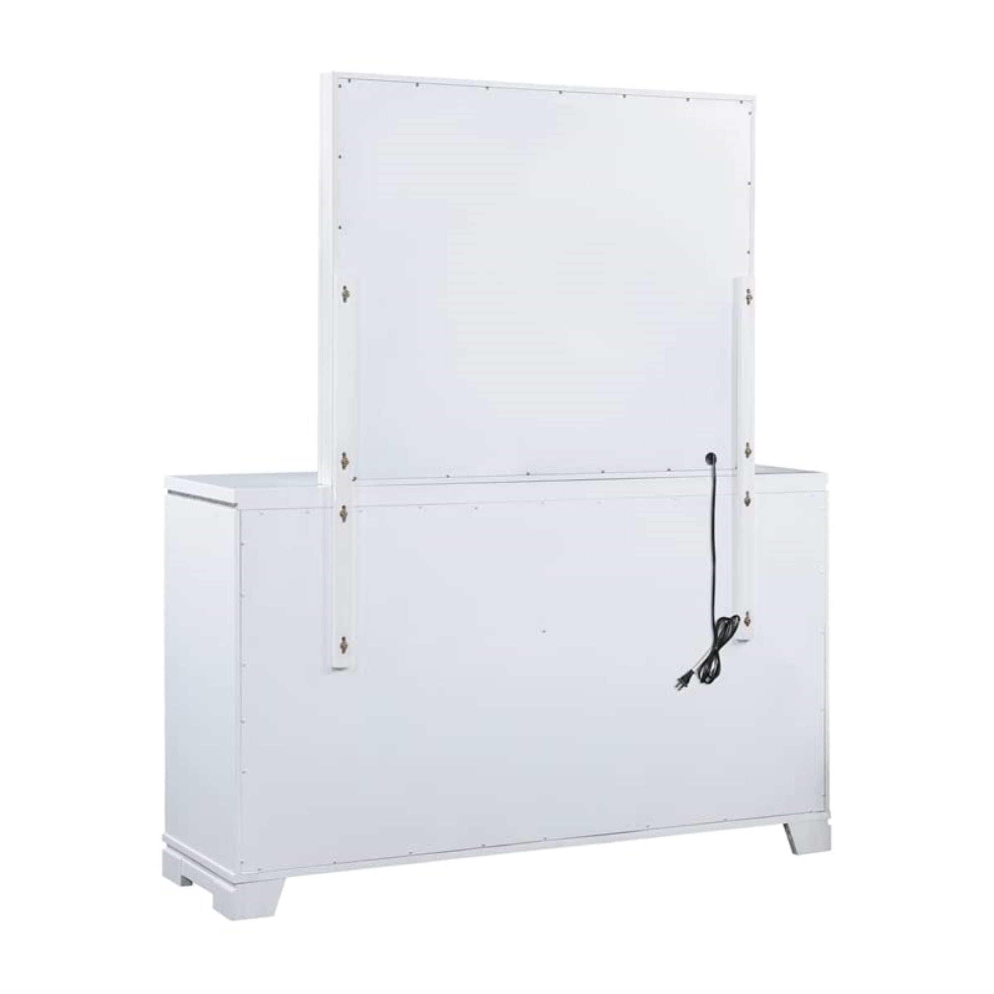 Coaster Eleanor Contemporary Wood Mirror With Led Light In White