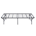 Coaster Home Furnishings Mabel 14 Inch High Eastern King Size Heavy Duty Sturdy Steel Foldable Metal Bed Frame Mattress Support Black 305957KE