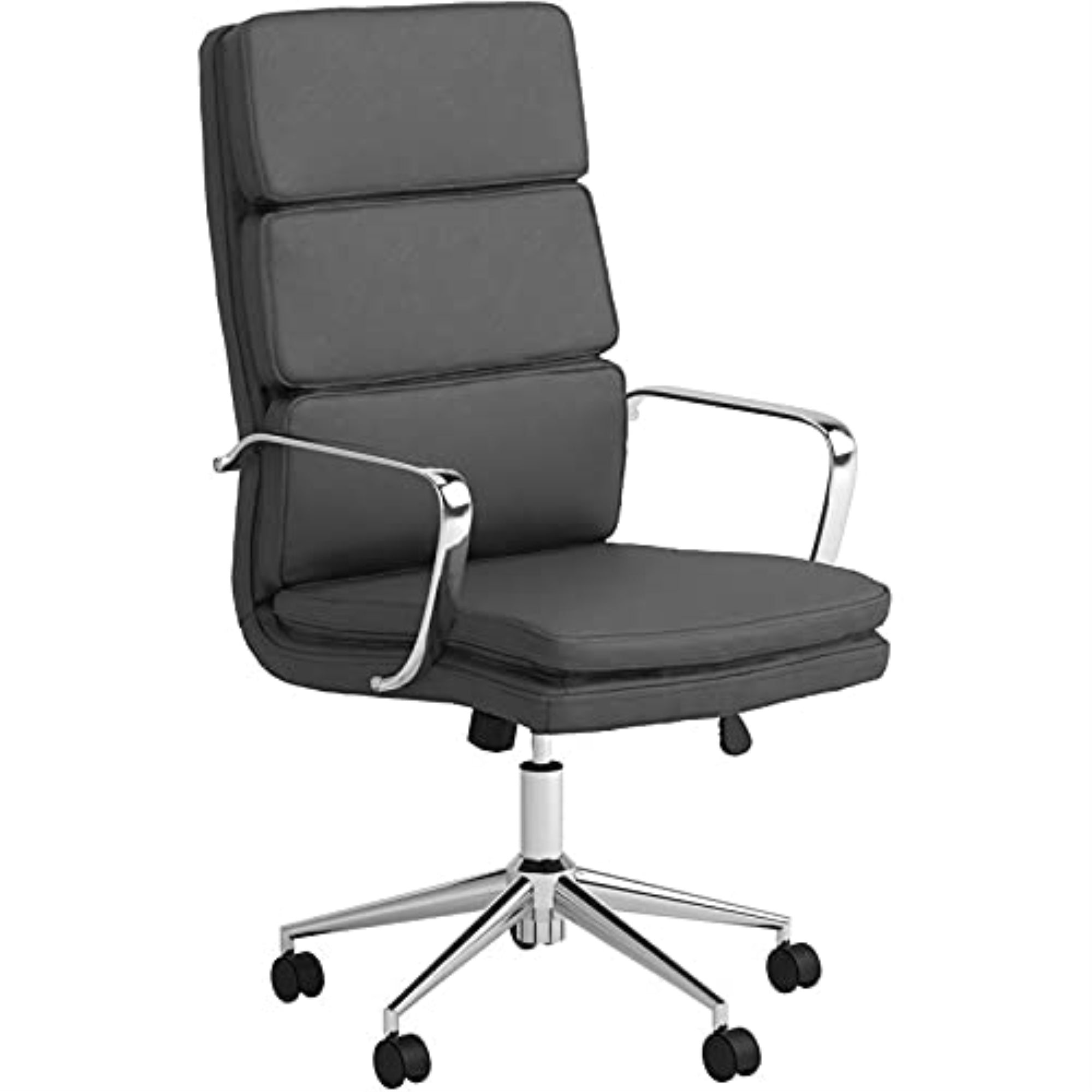 Ximena High Back Upholstered Office Chair Grey