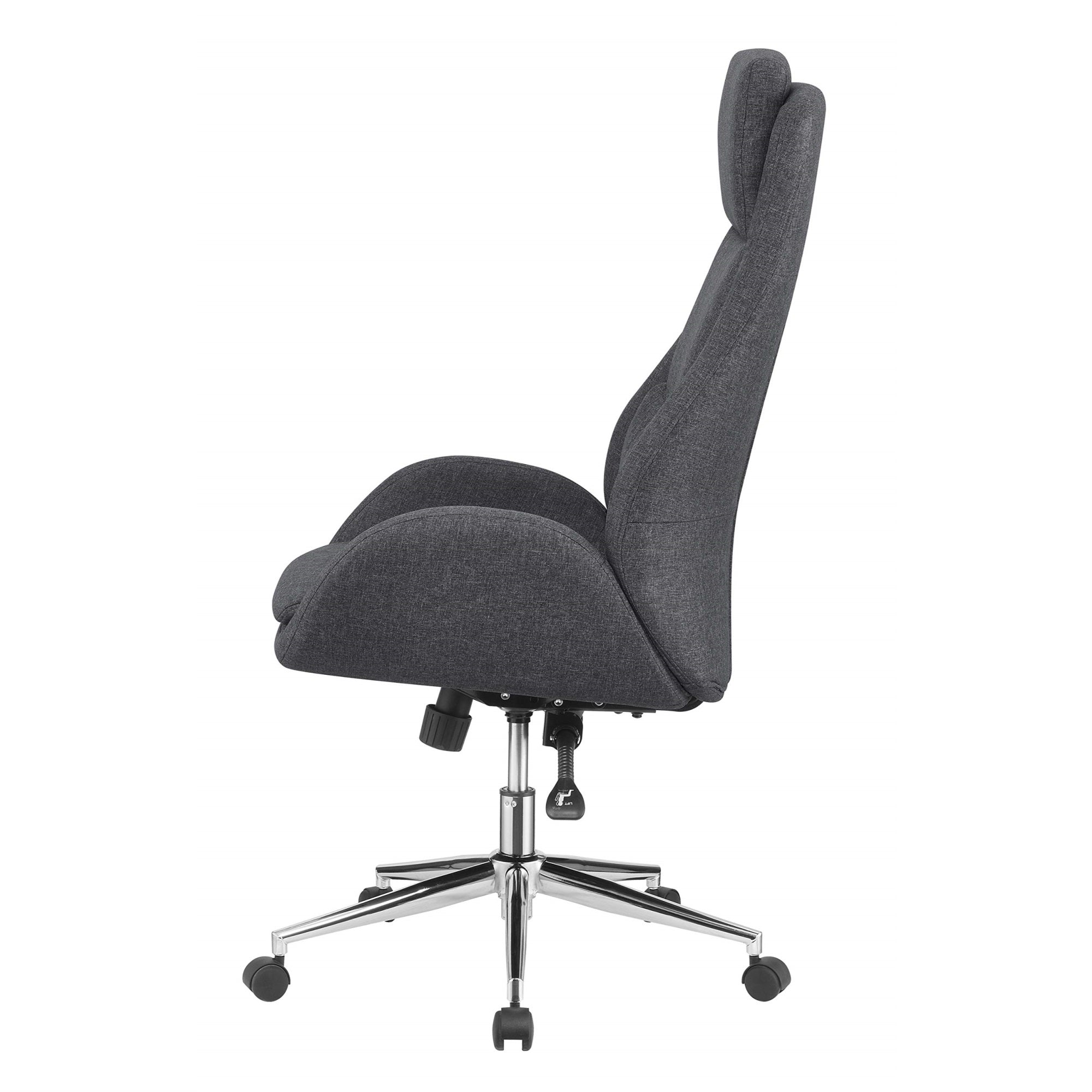Coaster Furniture Upholstered Padded Seat Grey and Chrome Office Chair 23.5&quot; W x 30&quot; D x 46-49&quot; H 881150