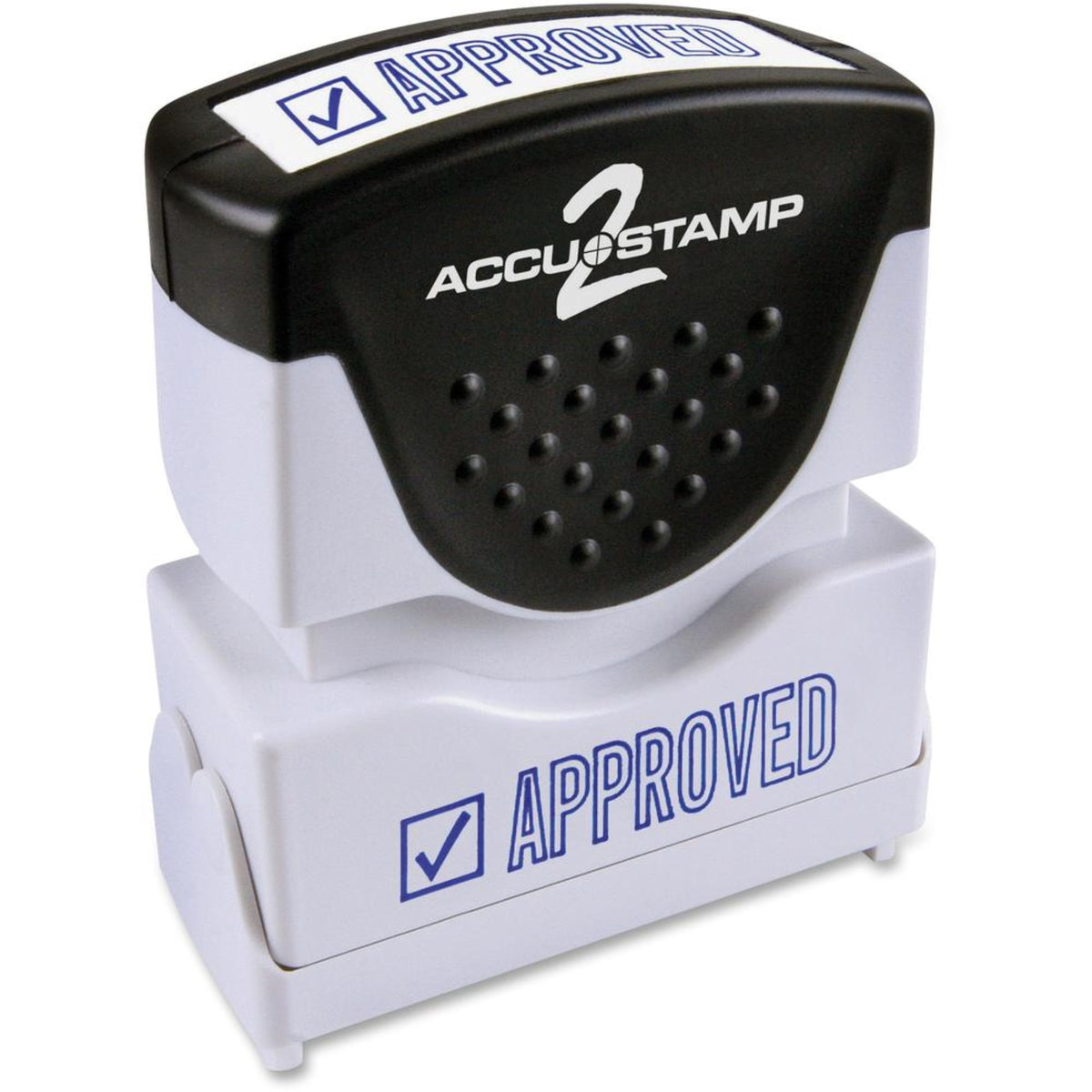 Cosco Shutter Stamp - Message Stamp - Approved - 0.50 Impression Width - 20000 Impression(S) - Blue - Rubber, Plastic - 1 Each