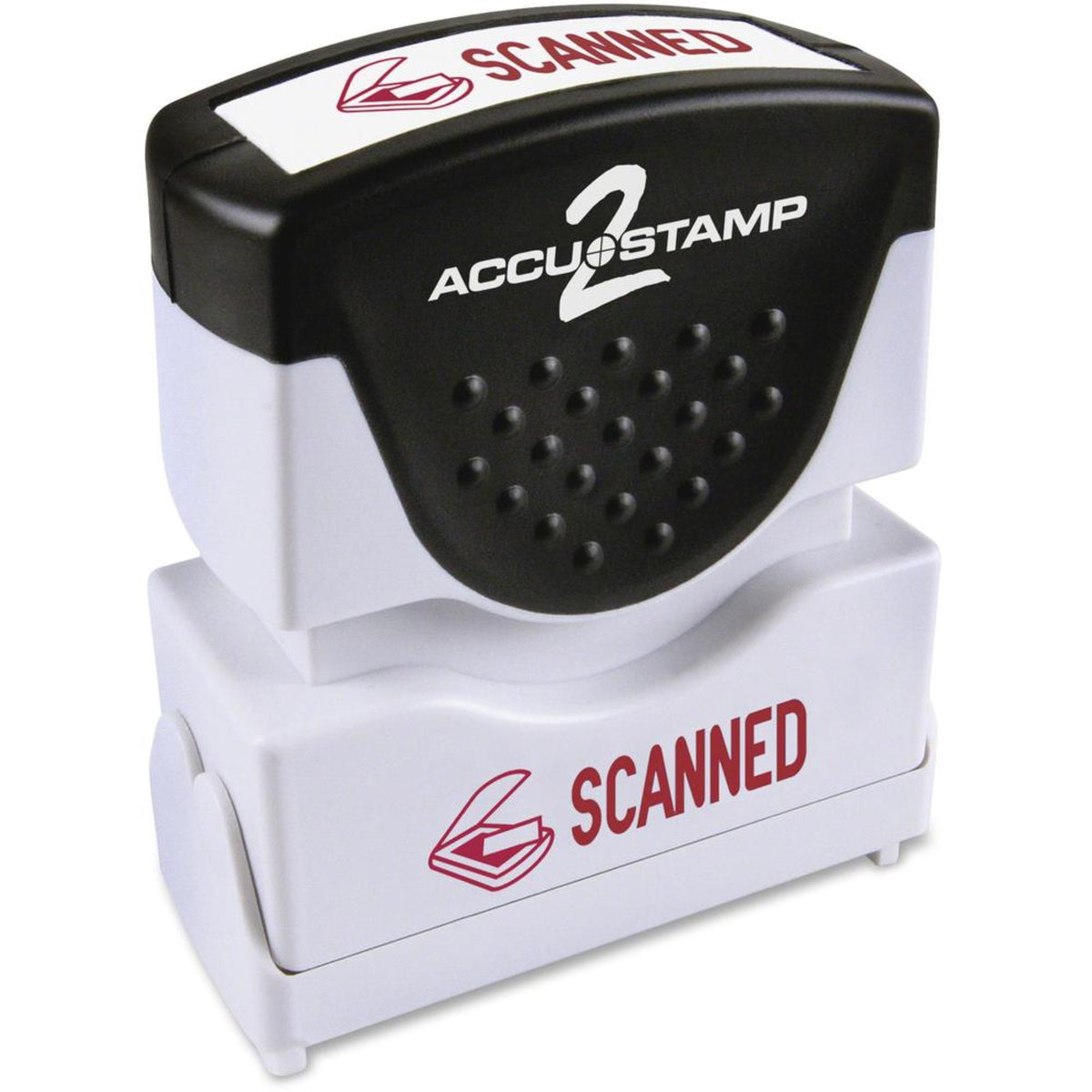 Cosco Scanned Message Stamp - Message Stamp - Scanned - 0.50 Impression Width - Red - Rubber - 1 Each