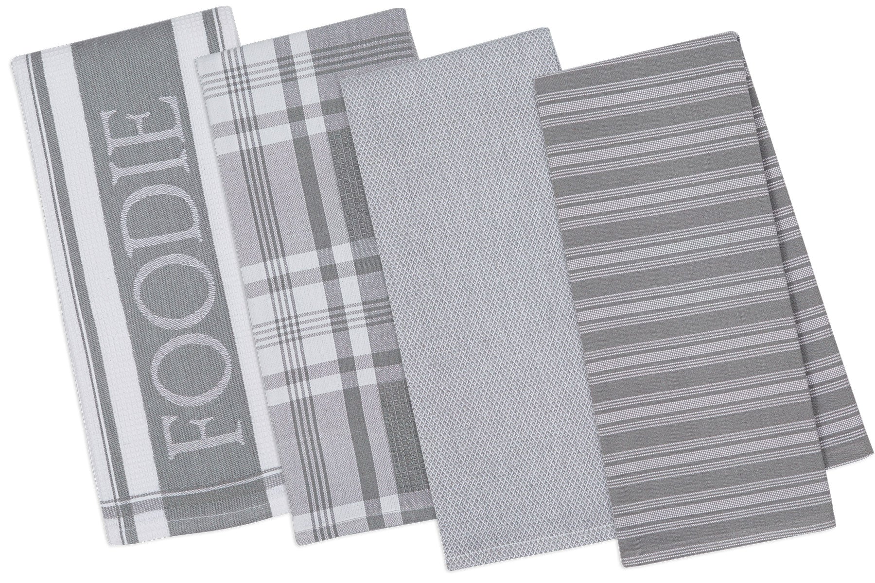 DII Assorted Granite Gourmet Kitchen Dishtowel (Set of 4)