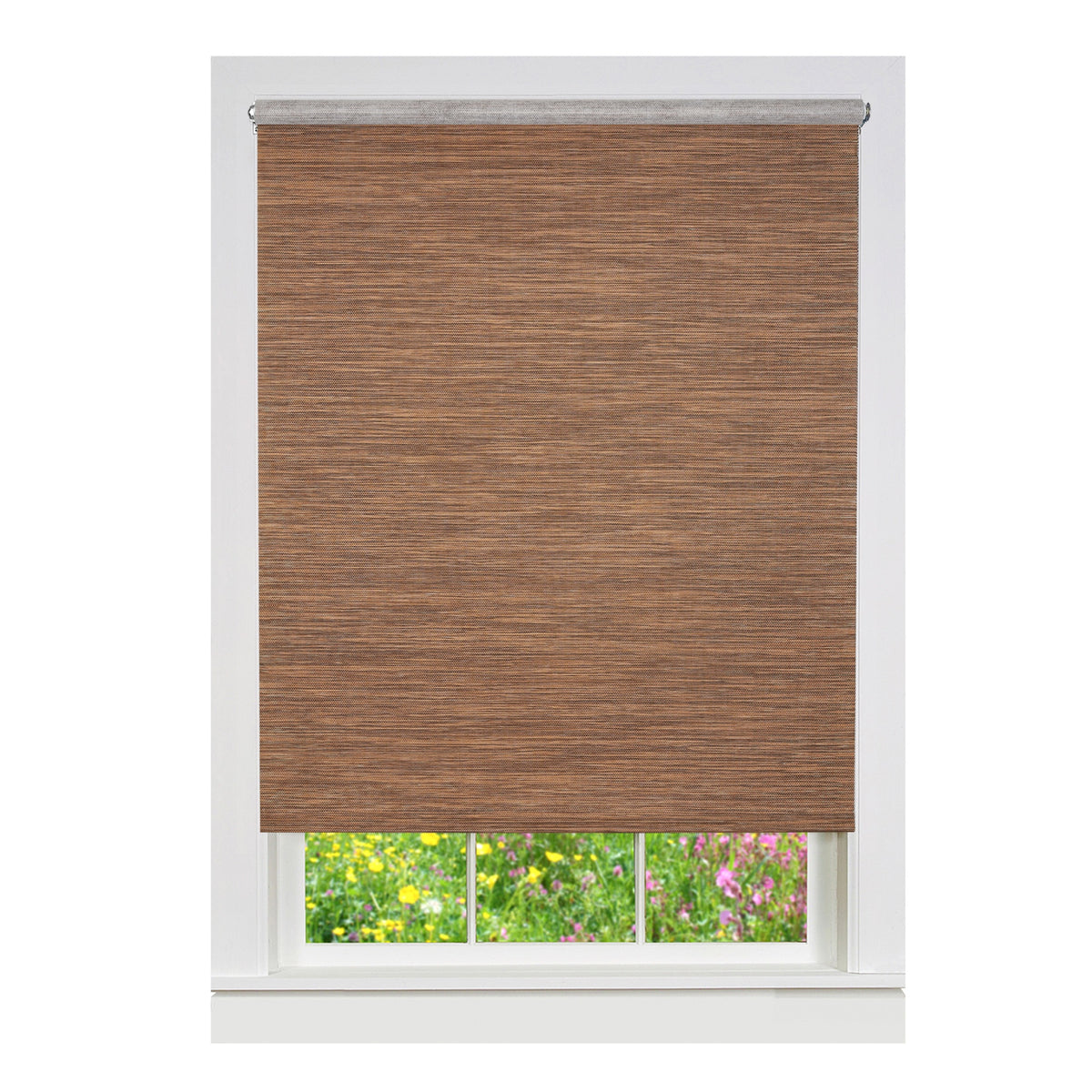 Cords Free Privacy Jute Shade 55X72 Cocoa