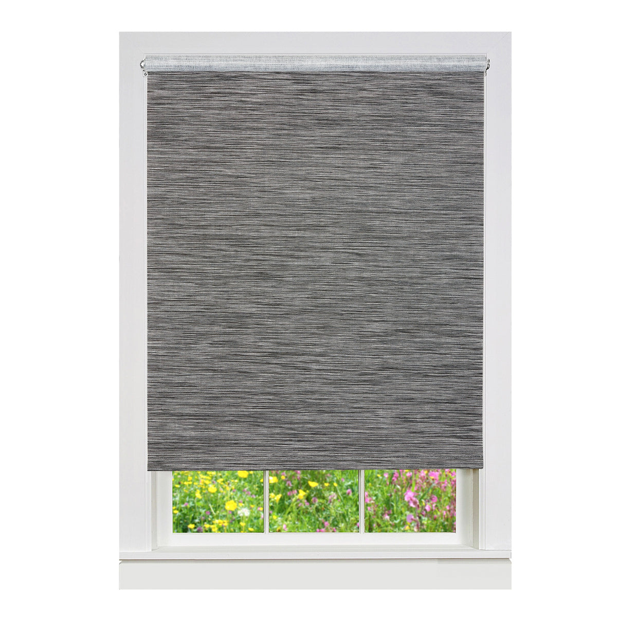 Cords Free Privacy Jute Shade 73X72 Smoke