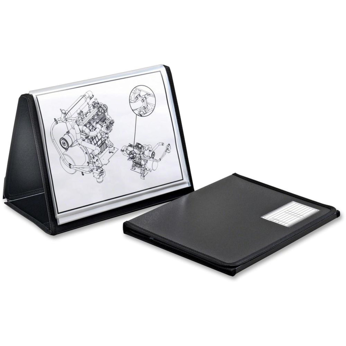 Cardinal Easel Showfile Presentation Book - Letter - 8 1/2 X 11 Sheet Size - 40 Sheet Capacity - 20 Front, Internal Pocket(S) -