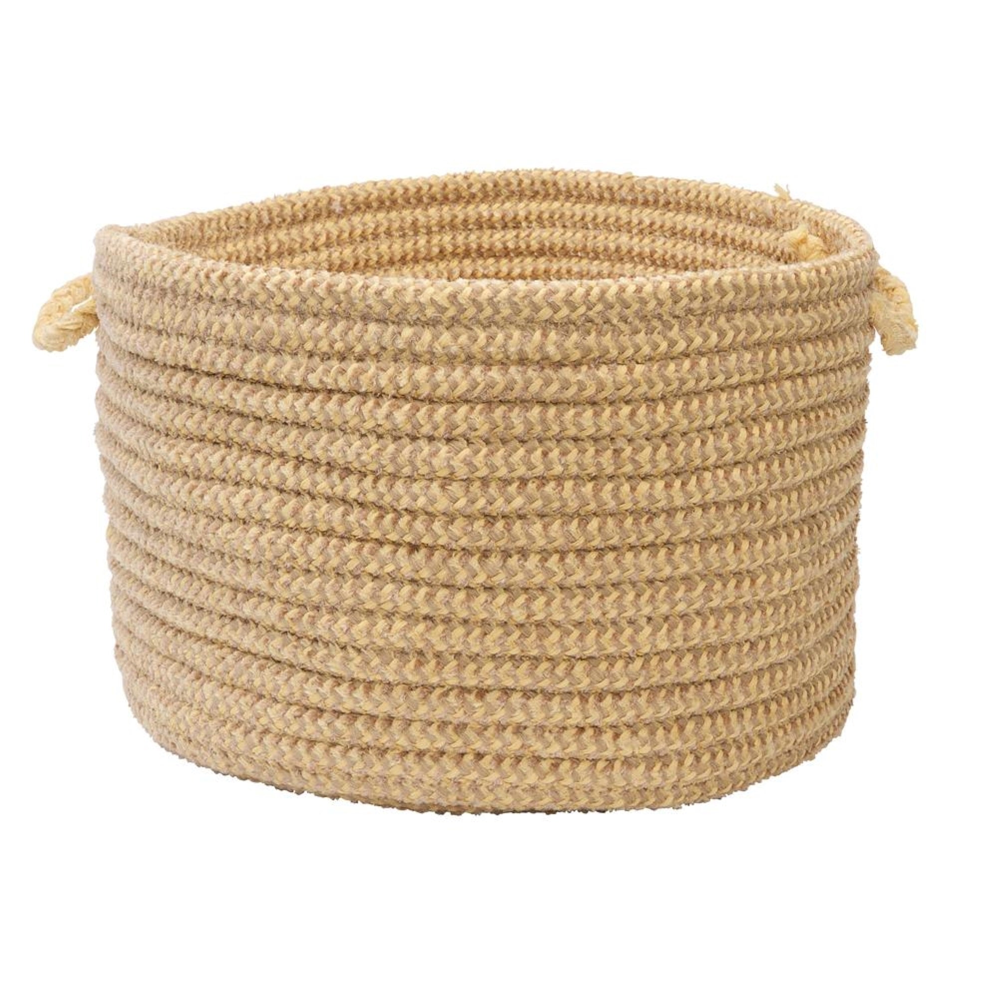 Colonial Mills Softex Check Utility Basket, 14 By 10-Inch, Pale Banana