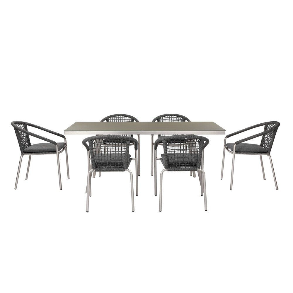 Chelsea 7 Piece Dining Set Slate