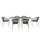Chelsea 7 Piece Dining Set Slate