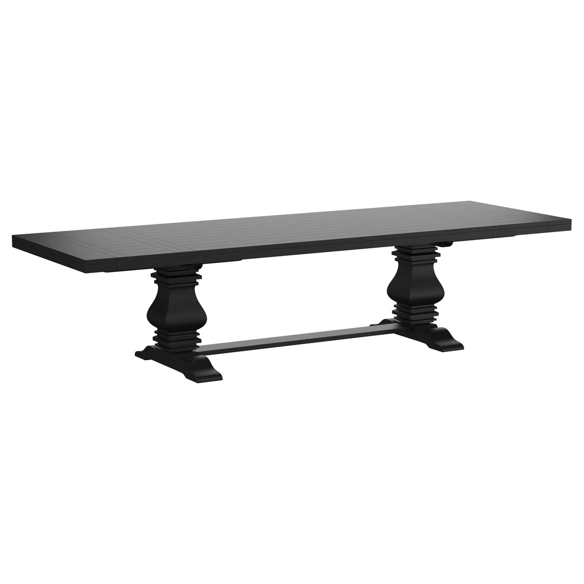 Coaster Home Furnishings Florence 126-inch Extension Dining Table Distressed Black