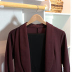 Bowed Suit Hangers with Pant Bar & Shoulder Notch, Natural Wood-Look Finish