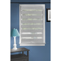 Cordless Celestial Sheer Double Layered  Shade 23X72  Grey