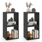Cube Storage Organizer Set of 2 - Black Modular Bookcase