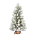 48 Inch  Norfolk Frsted Pine Tree Burlap Base