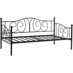 Twin size French Country Style Black Metal Day Bed Frame