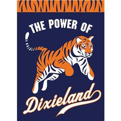 Dicksons 00307 The Power Of Dixieland Tiger House Flag - Large