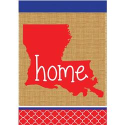 Dicksons 01952 Louisiana Home Applique Double Sided Burlap Garden Flag