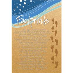 Dicksons Flag-1030 13 X 18 In. Footprints Polyster Outdoor Garden Flag