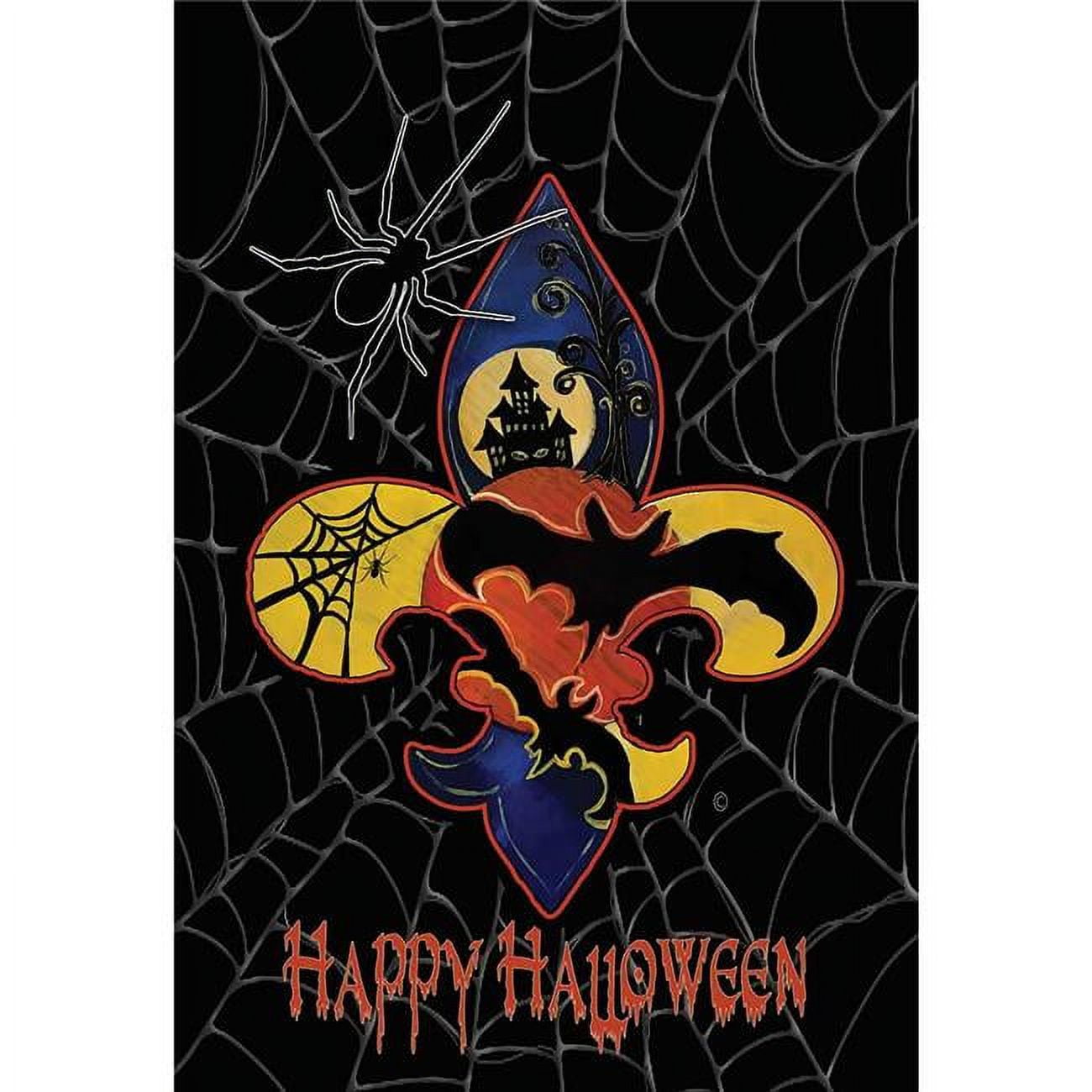 Magnolia Garden Flags 7864 30 X 44 In. Happy Halloween Polyester Garden Flag  Large