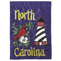 Dicksons M011006 13 X 18 In. Flag Double Applique North Carolina Polyester Garden