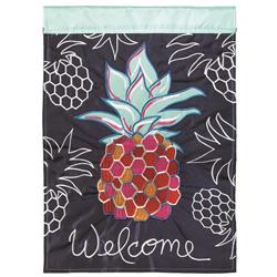 Dicksons M001091 29 X 42 In. Flag Double Applique Whimsy Pineapple Polyester - Large