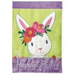 Dicksons M001096 29 X 42 In. Flag Double Applique Happy Easter Bunny Polyester - Large