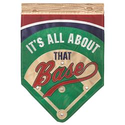 Dicksons M011132 13 X 18 In. Flag Double Applique Its All About Base Polyester Garden