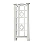 59-inch Outdoor Weather Resistant White Vinyl Garden Trellis