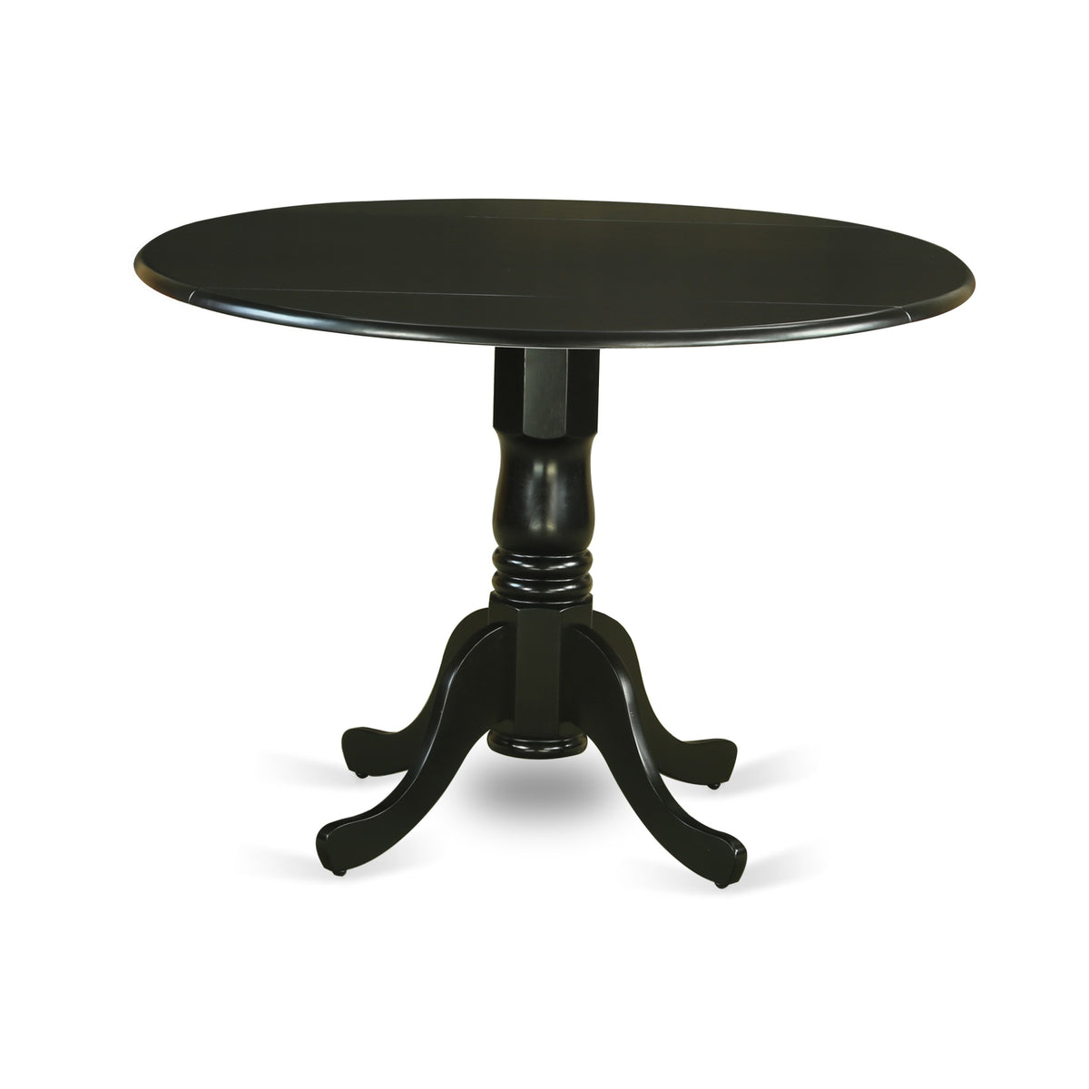 DLPF5-BLK-C 5 PcKitchen Table set - Small Kitchen Table and 4 Kitchen Dining Chairs