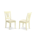 DLPL5-BMK-C 5 PC Kitchen Table set-Dining Table and 4 Wooden Kitchen Chairs in Buttermilk and Cherry
