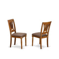 DLPL5-SBR-C 5 PC Kitchen nook Dining set-round Table plus 4 dinette Chairs