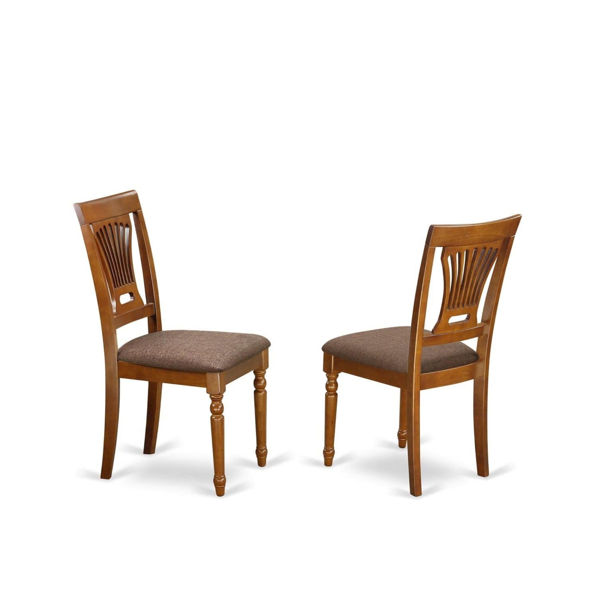 DLPL5-SBR-C 5 PC Kitchen nook Dining set-round Table plus 4 dinette Chairs
