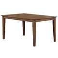 Sunset Trading Simply Brook 60 Rectangular Dining Table | Amish Brown | Seats 7