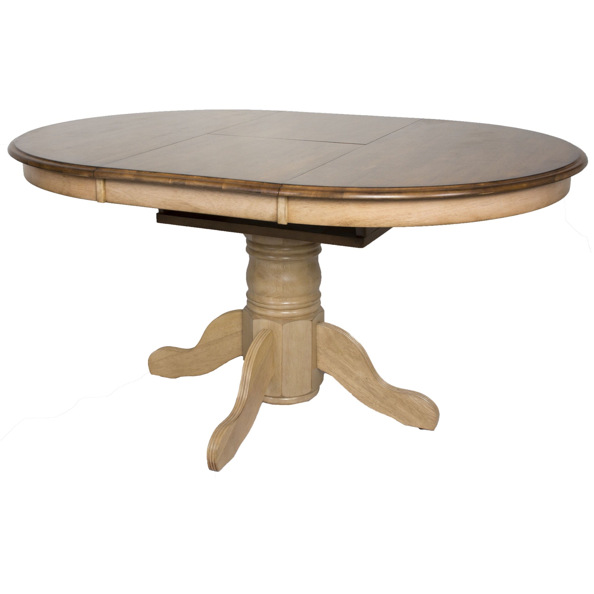 Sunset Trading Brook 42 Round or 60 Oval Extendable Butterfly Dining Table | Seats 6