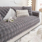 Non-slip Faux Fur Sofa Cover – Super Soft, Fluffy, and Stylish Couch Covers II