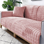 Plush Winter Thick Non-Slip Sofa Cover, Flannel Couch Seat Pad Universal Sofa Protector