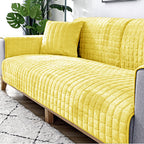 Plush Winter Thick Non-Slip Sofa Cover, Flannel Couch Seat Pad Universal Sofa Protector