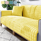 Plush Winter Thick Non-Slip Sofa Cover, Flannel Couch Seat Pad Universal Sofa Protector