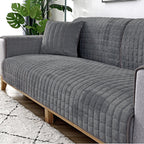 Plush Winter Thick Non-Slip Flannel Sofa Seat Pad, Universal Sofa Towel Decoration Cover