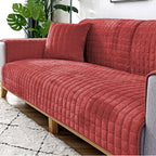 Plush Winter Thick Non-Slip Flannel Sofa Seat Pad, Universal Sofa Towel Decoration Cover