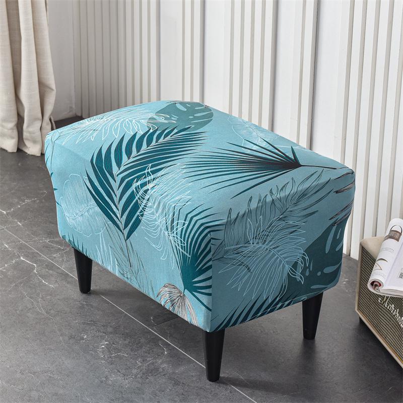 Stretch Spandex Nordic Floral Removable Wing Chair Cover, Relaxing Seat Covers Slipcovers for Armchairs