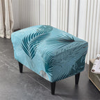 Stretch Spandex Nordic Floral Removable Wing Chair Cover, Relaxing Seat Covers Slipcovers for Armchairs