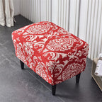 Stretch Spandex Nordic Floral Removable Wing Chair Cover, Relaxing Seat Covers Slipcovers for Armchairs