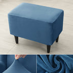 Velvet Wing Chair Cover Stretch Spandex Wingback Chair Cover Elastic Armchair Cover Sofa Covers with Seat Cushion Cover