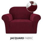 KAS Armchair Cover 4-Styles Elastic Sofa Cover Couch Covers for Living Room Stretchable Slipcover for Chairs - 1 Seater Chair Slip Cover